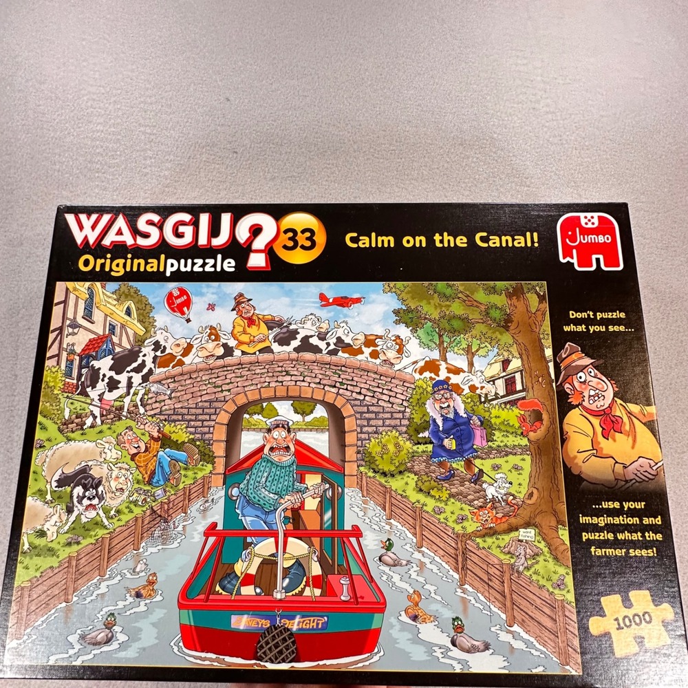 Wasgij Original 33 Calm on the Canal! 1000 Piece Jigsaw Puzzle Jumbo 19173